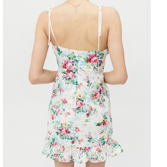 SNDYS Amalfi Floral Corset Boho Peasant Hipster Hippie Art Deco Farm Hip Dress - Picture 2 of 4